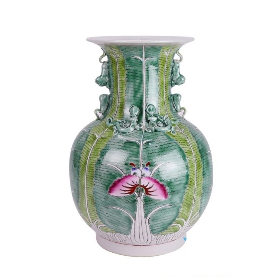 RYZG12-D_8585H34.5W23.8K17.5B15.2KG3.7 Chinese 'Cabbage' vase, Early 20th century - Image 1