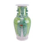 Vintage Bok Choy Porcelain Vase Jingdezhen Porcelain - Image 3
