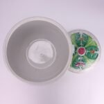 12inch Chinese Porcelain Pastel Cabbage Leaf Pattern Lidded Pot Jar - Image 4