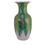 Jingdezhen Chinese Cabbage Leaf Insect Pattern Ceramic Vases - Image 2