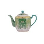 Jingdezhen Cabbage Leaf pattern Tea Pot Set 6 Piece Set By Rose Famille - Image 3