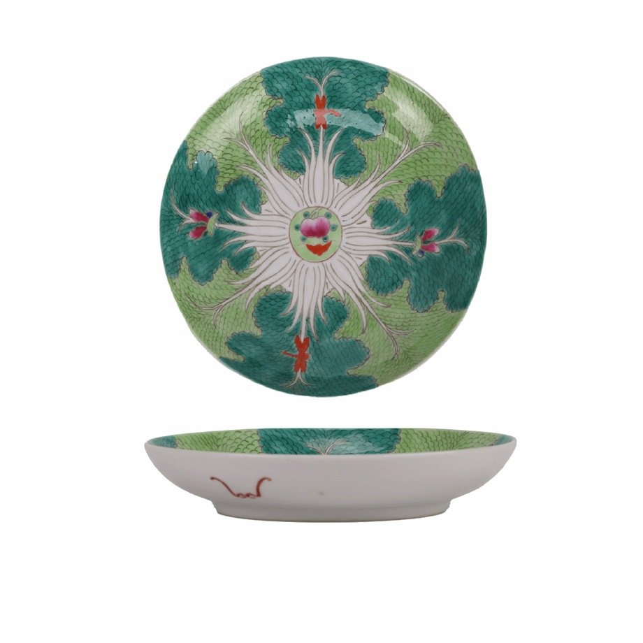 RZIH36-A_7420H2.7W13.5K13.5B8.2KG0.1- Chinese Export Box Choy Butterfly Ceramic Plate Dishes - Image 1