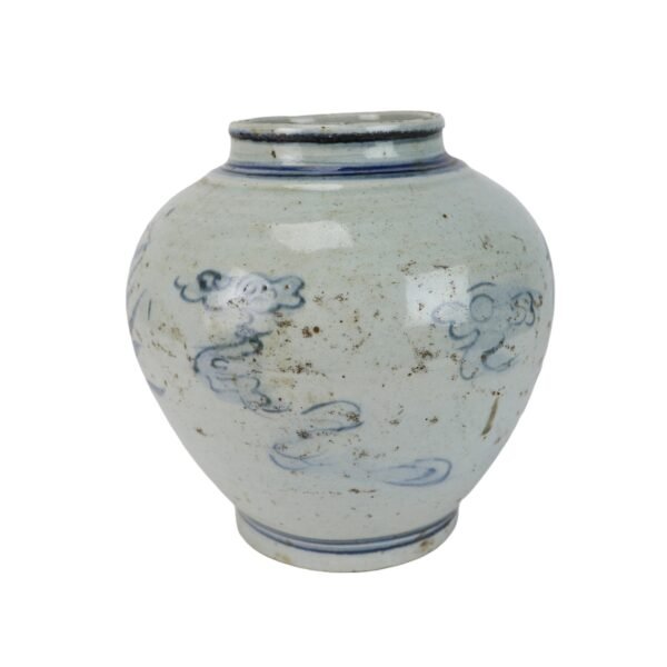 Traditional Blue and white phoenix and bird ceramic vase