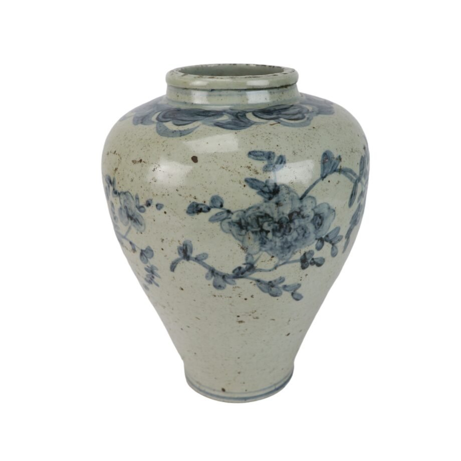 RZNA38-A_3711 Handmade Blue & White Floral Ceramic Pot