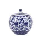 Blue and White Porcelain Ceramic Tea Jar Kitchen Pot - Image 7