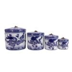 Blue and White Dragon Pattern Ceramic Jar Pot