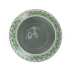 Green and White Ceramic Floral Vase Fish Tank Pot - Image 3