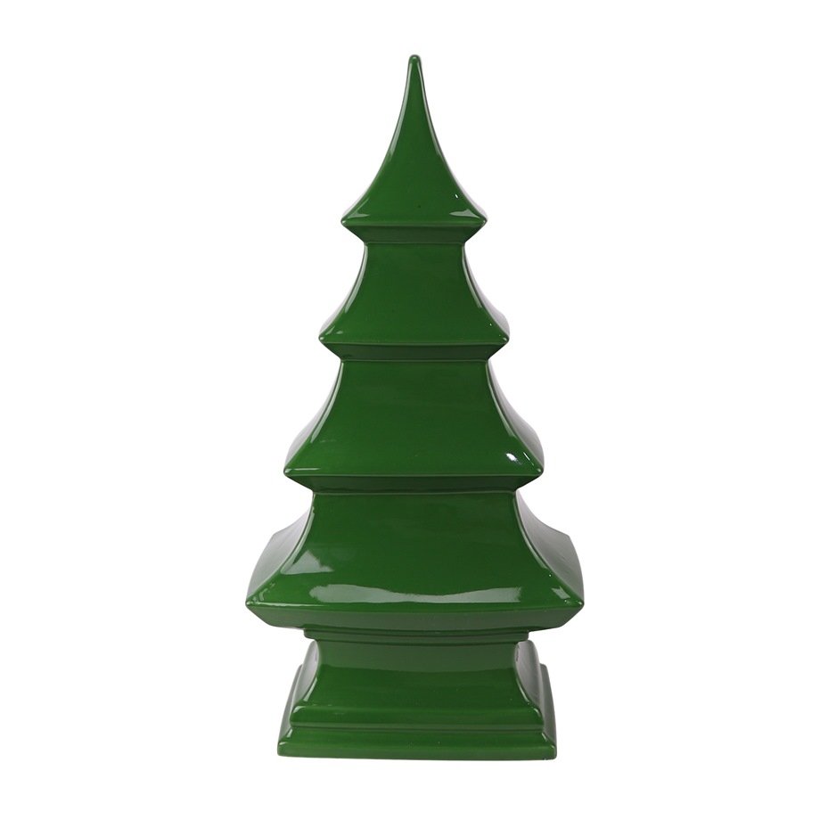 RZSi58-D_6125 White Blue Pink Green Porcelain Christmas tree - Image 1