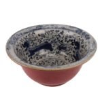 Blue and white bowl Crack Lion pattern Antique Red Bowl - Image 2