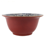 Blue and white bowl Crack Lion pattern Antique Red Bowl