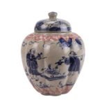 Jingdezhen Chinese Tranditional Dragon Fish Character Pattern Tabletop Ceramic Flower Vase Pot Decoration - Image 5