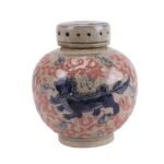 Jingdezhen Chinese Tranditional Dragon Fish Character Pattern Tabletop Ceramic Flower Vase Pot Decoration - Image 8