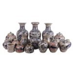 Jingdezhen Chinese Tranditional Dragon Fish Character Pattern Tabletop Ceramic Flower Vase Pot Decoration