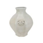 Jingdezhen Antique White Crackle Glaze Octagonal Ceramic Vase Pot - Image 2